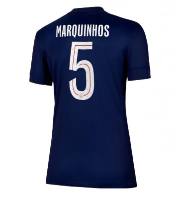 Paris Saint-Germain Marquinhos #5 Hjemmebanetrøje Dame 2025-26 Kortærmet
